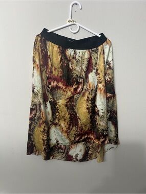 Women’s Simply Vera Vera Wang Abstract Midi Skirt Size Medium